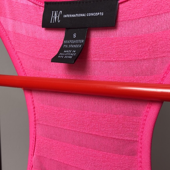 Ruffled pink Tank shirt/beach cover up or mini - Picture 2 of 5